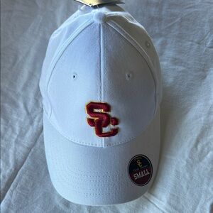 USC Trojans White with Red and Yellow Embroidery Ball Cap NWT